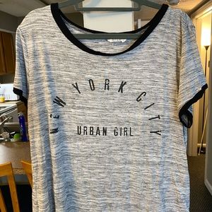 Distressed NYC crop top